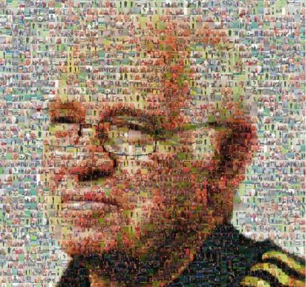 Un gest impresionant! Marca a realizat chipul lui Luis Aragones din 2000 de fotografii