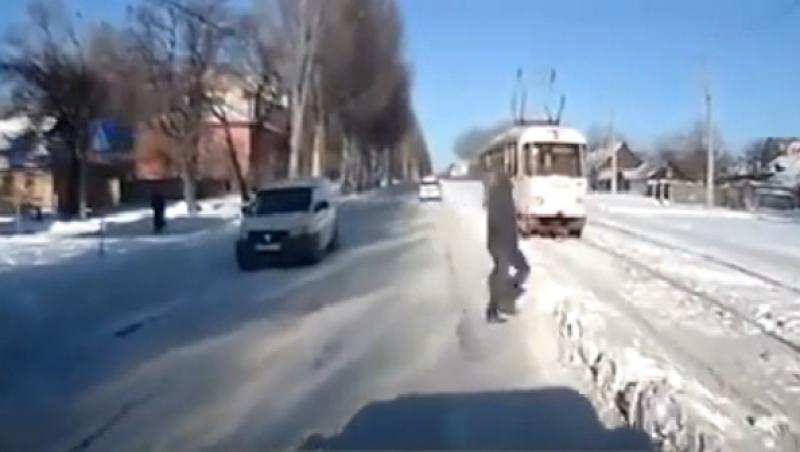 VIDEO! Un tramvai numit... pericol iminent