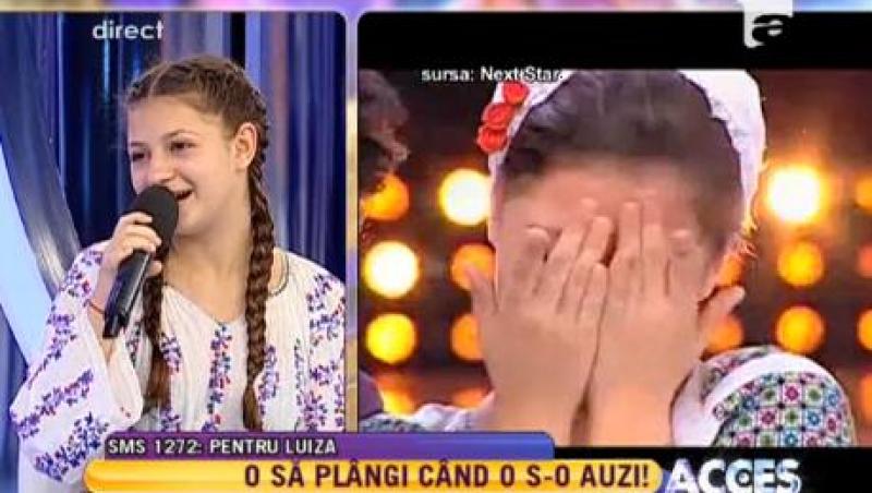 Copila care smulge lacrimi! Luiza Măriuca, finalistă Next Star: 
