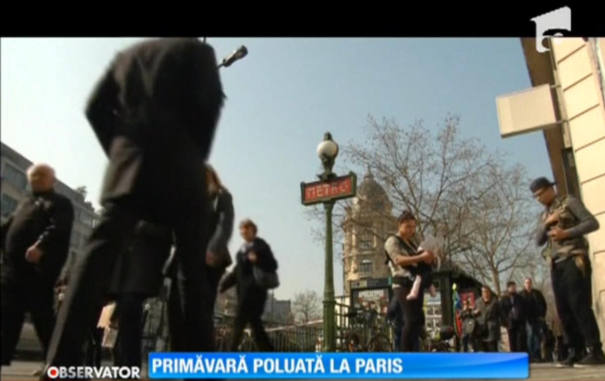 Transport &icirc;n comun gratuit, la Paris, din cauza poluării