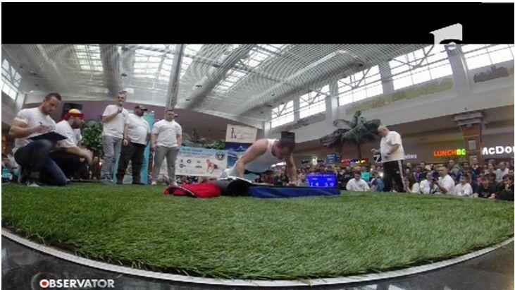Un clujean a reuşit să doboare recordul mondial la făcut flotări pe dosul palmelor