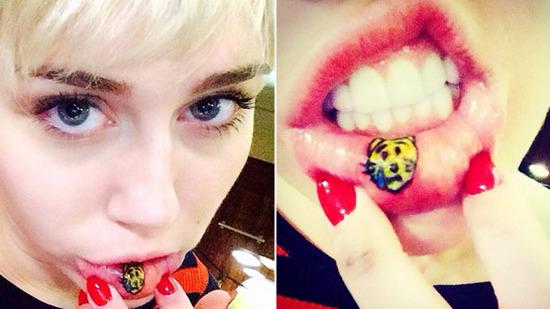 Miley Cyrus s-a tatuat &icirc;ntr-o zonă &icirc;n care nu se bronzează NICIODATĂ!