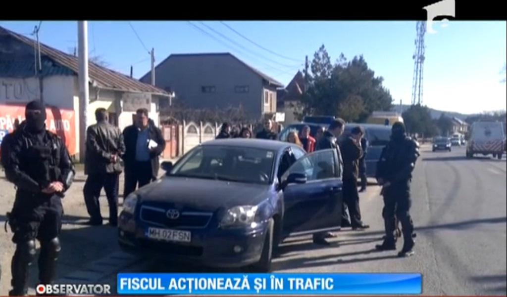Angajații Fiscului au plecat la v&acirc;nătoare de datornici, &icirc;n trafic