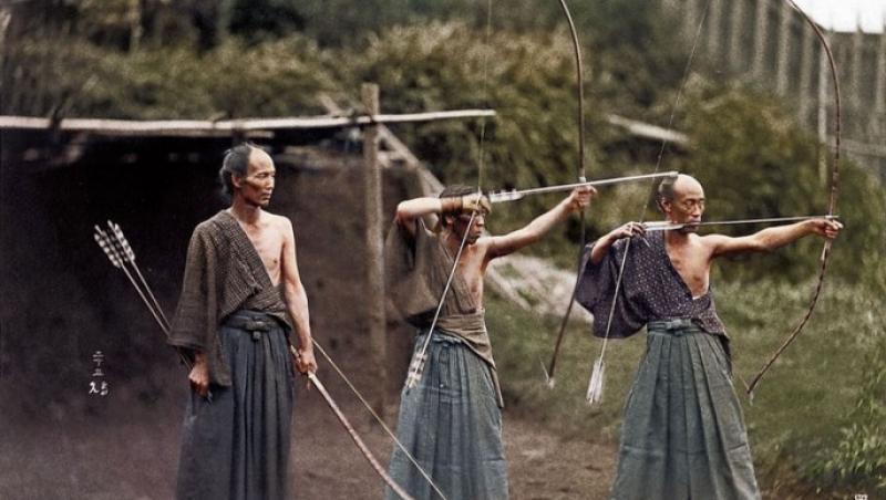 Japanese Archers, circa 1860