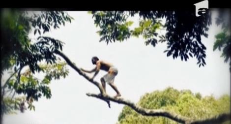 Un peruan este campion la sărituri din copac