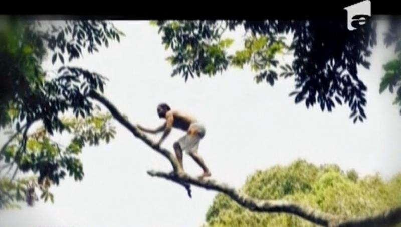 Un peruan este campion la sărituri din copac