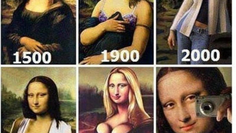 FOTO: RÂZI cu lacrimi: Cum a evoluat MONA LISA de-a lungul timpului!