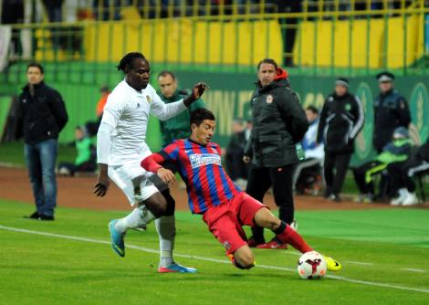Steaua-Vaslui 0-1: Temwanjera le-a provocat steliştilor prima înfrângere din acest sezon
