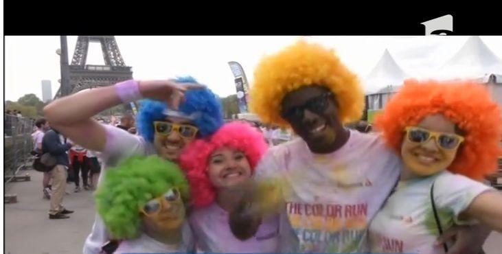 Sport și distracție! Cursă colorată la Paris
