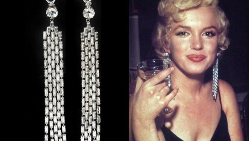 Asta da achiziţie! 185 000 de dolari pentru o pereche de cercei purtaţi de Marilyn Monroe. Cine e norocosul?