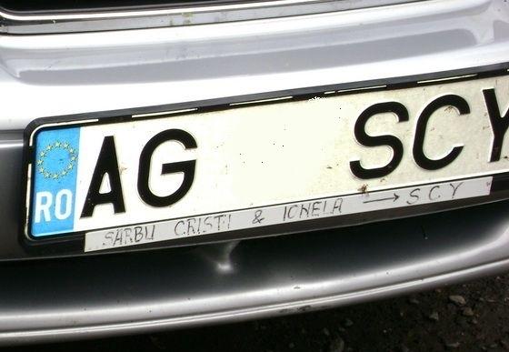 Habar n-aveai, dar există! Secretul din tăbliţă de &icirc;nmatriculare
