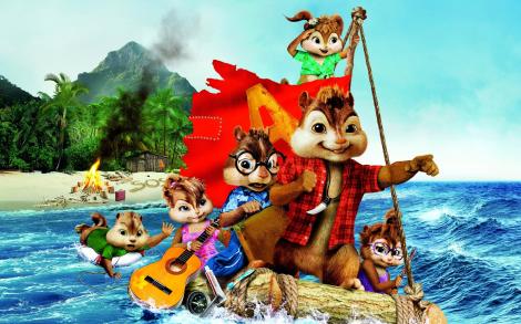 Alvin și prietenii săi naufragiază pe o insulă pustie!