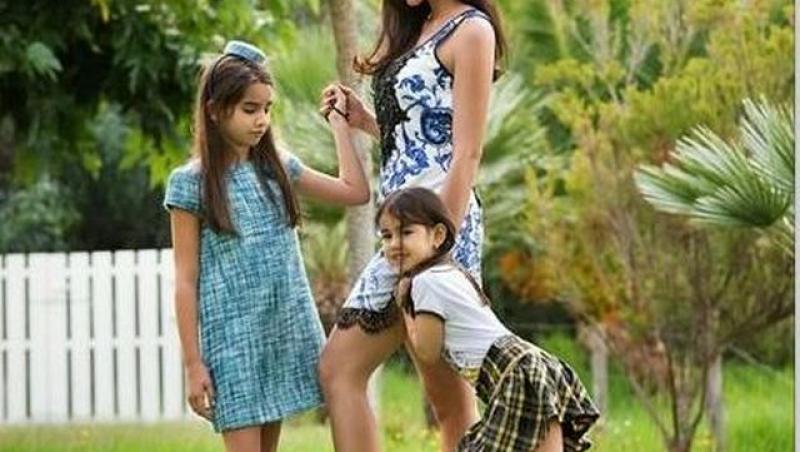 FOTO! Adrian Mutu are două fete superbe! Uite cât de mult au crescut Adriana și Maya