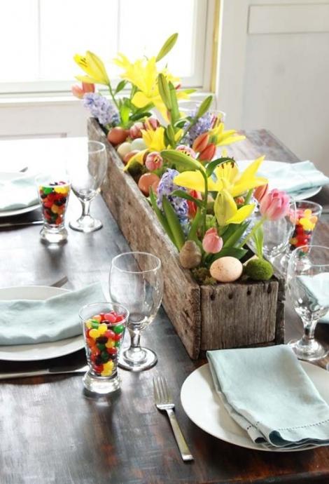 FOTO! Idei de decorațiuni pentru masa de Paște