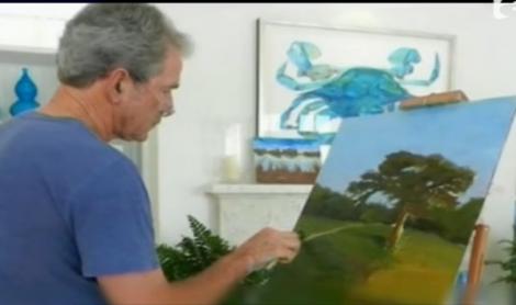 George W. Bush și-a expus picturile! A realizat portretele marilor lideri ai lumii