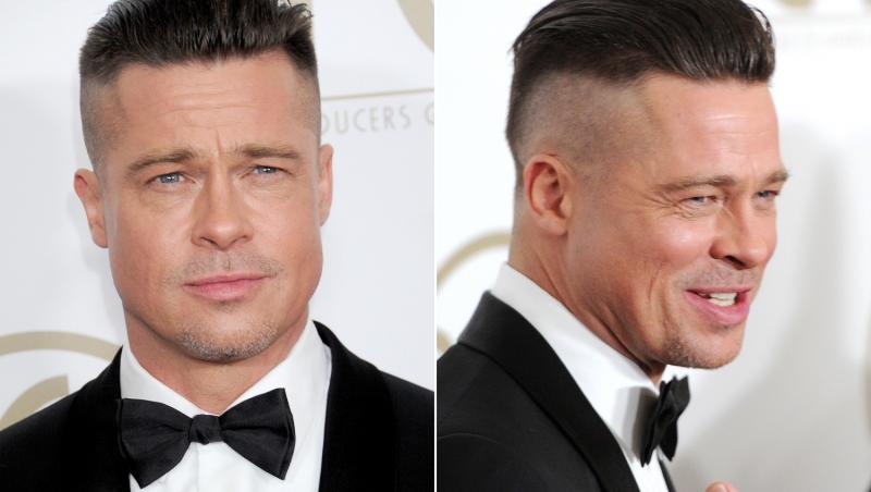 Îşi schimbă părul, dar năravul...Brad Pitt, omul cu 1000 de feţe!