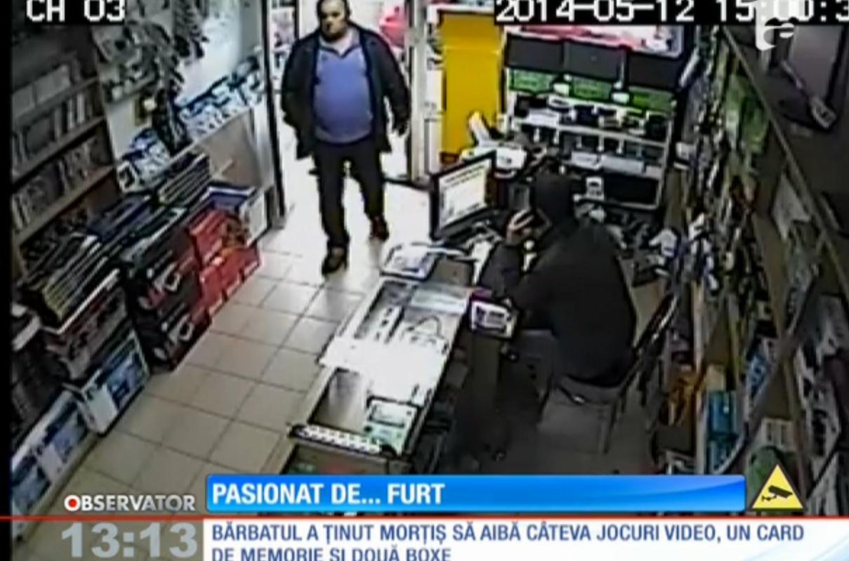 O clipă de neatenţie şi, "hop", &icirc;n buzunar! Un bărbat din Dej, pasionat de furt