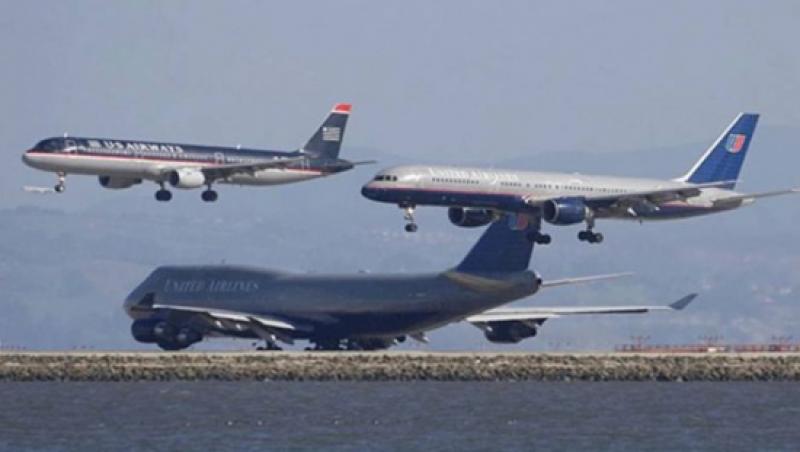 VIDEO: DOAR câteva zeci de metri au despărţit două avioane de CATASTROFĂ