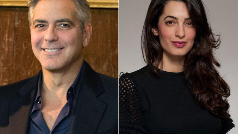 Clooney şi logodnica sa