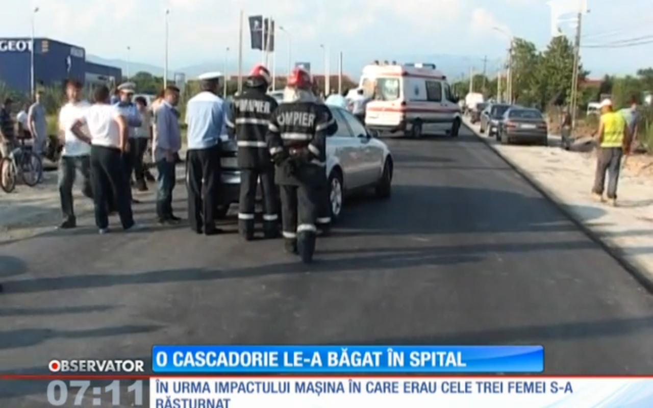 Fără să vrea, patru persoane au făcut o cascadorie care era să le aducă moartea!