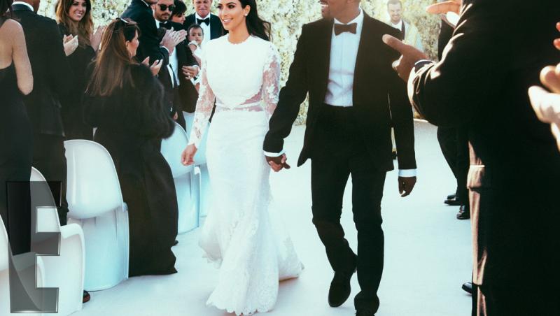 Galerie FOTO! Toată lumea aştepta să-i vadă! Primele imagini de la nunta lui Kim Kardashian şi Kanye West