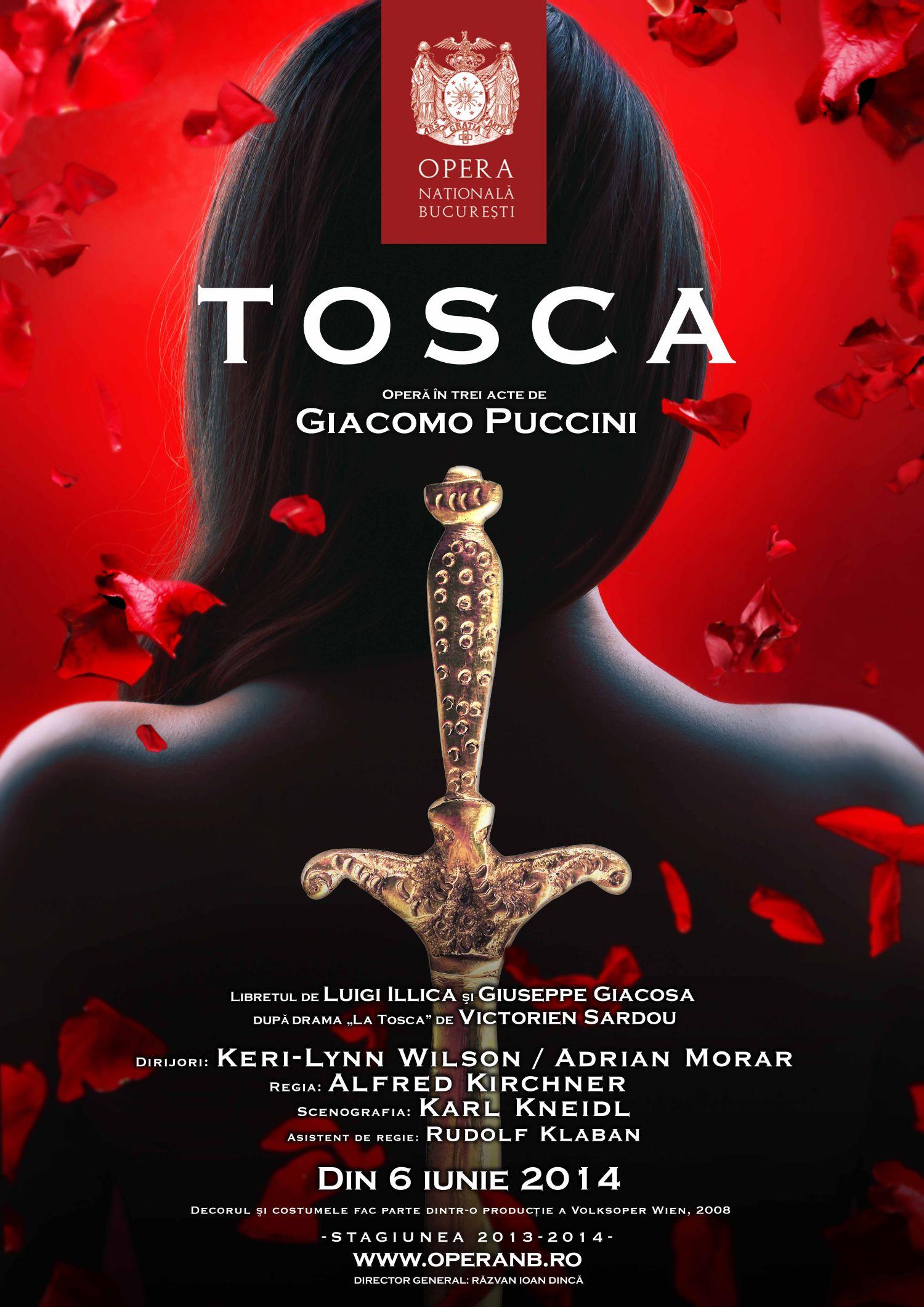 PREMIERĂ! TOSCA de Giacomo Puccini la Opera Naţională Bucureşti