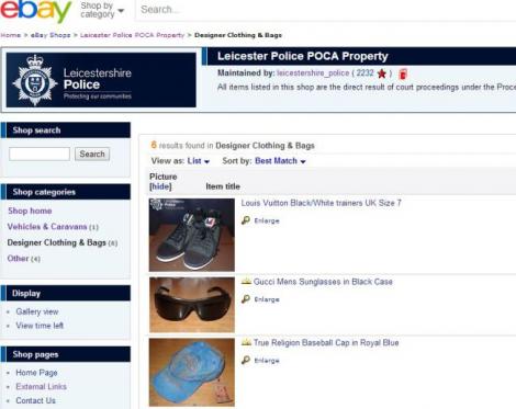 Poliţişti afacerişti! Au vândut pe eBay bunurile confiscate de la infractori şi au strâns... 1.000.000 de lire sterline
