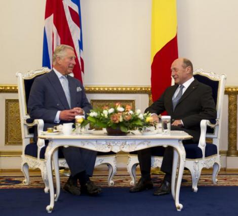 Prinţul Charles a fost primit la Cotroceni de preşedintele Traian Băsescu