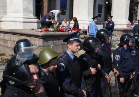 DOLIU NAŢIONAL în Ucraina şi Crimeea, pentru victimele de la Odessa