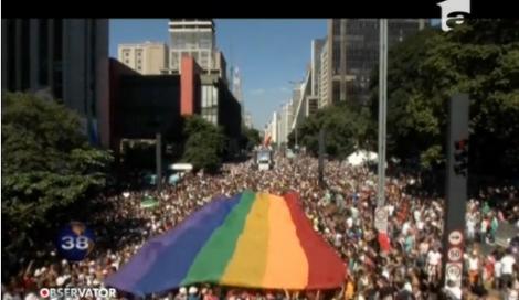 Cea mai mare paradă gay din lume a avut loc în Brazilia