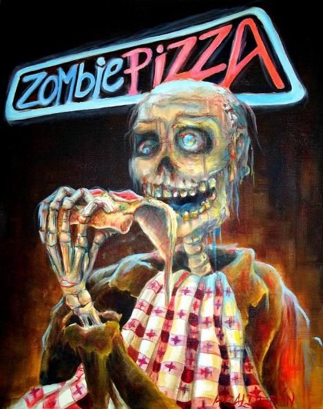 Reclama, sufletul comerțului! Noua MODĂ: Pizza cu Zombie