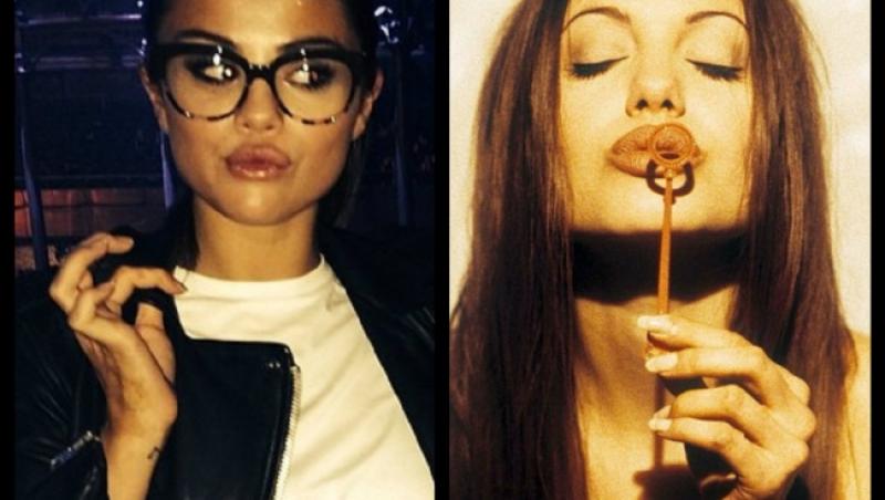 Adevăr sau coincidență? Până unde poate ajunge Selena Gomez pentru a o imita pe Angelina Jolie?