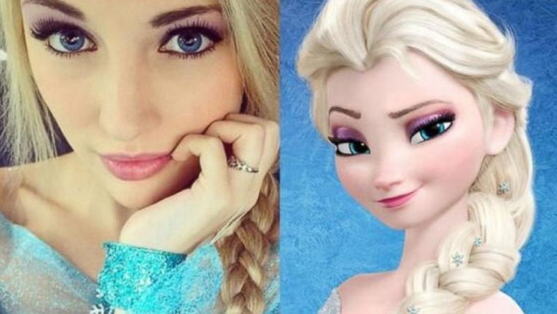 Asemănare incredibilă între Anna Carlson şi Elsa
