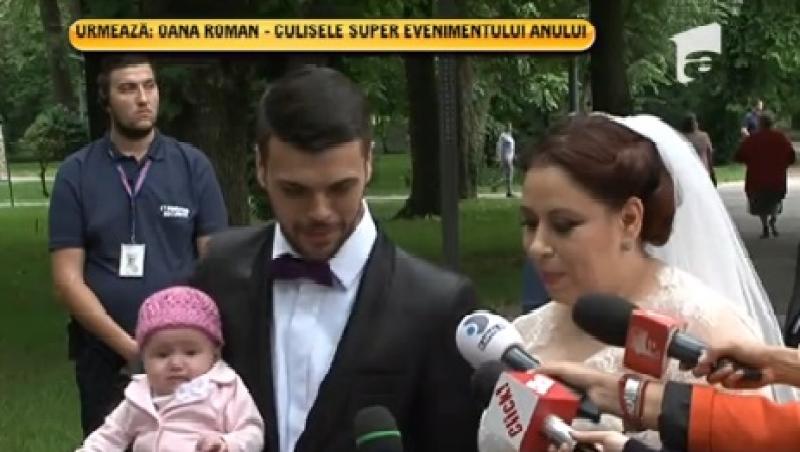 EXCLUSIV! Emoții și lacrimi, la nunta Oanei Roman: ”Tata mi-a spus că a vrut neapărat să mă vadă mireasă”