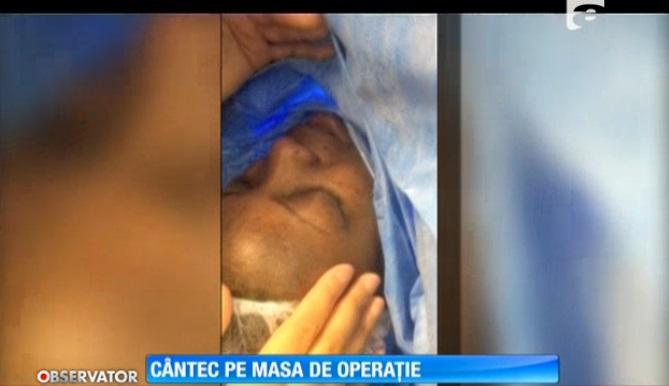 O femeie a c&acirc;ntat &icirc;ncontinuu &icirc;n timp ce era operată la g&acirc;t, sub hipnoză