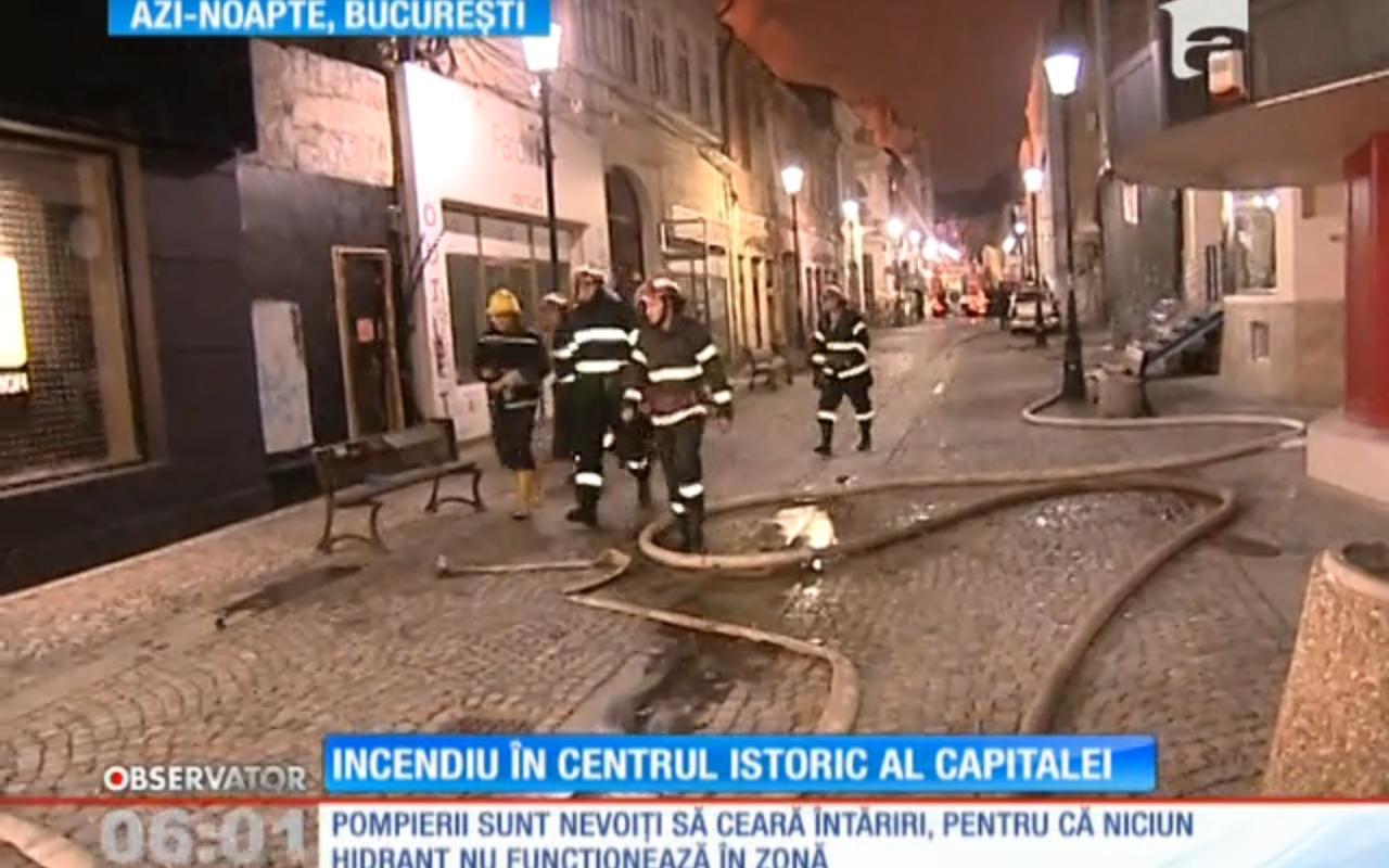 O sperietură de moarte! Incendiu puternic &icirc;n Centrul Vechi al Capitalei