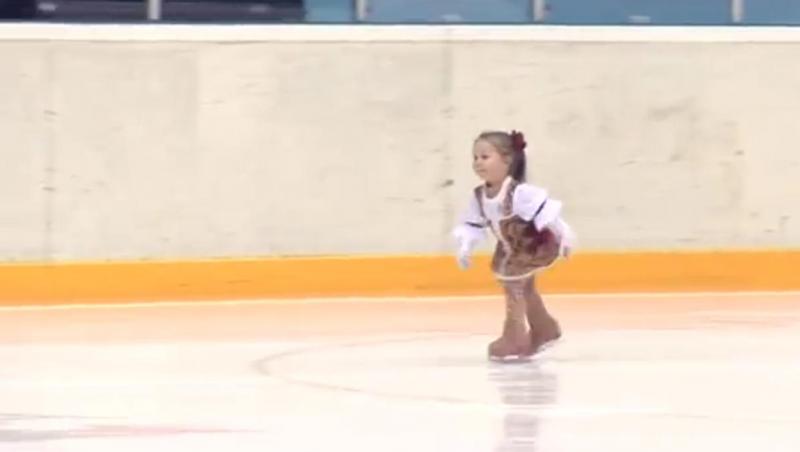 Cea mai tânără patinatoare din lume