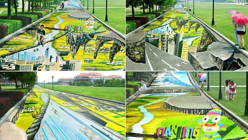 Cea mai mare pictură stradală de tip 3D