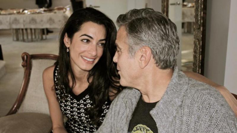 George Clooney şi logodnica sa, Amal Alamuddin