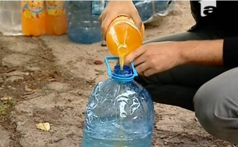 Suc de portocale cu apă pe post de motorină, noua invenție a infractorilor