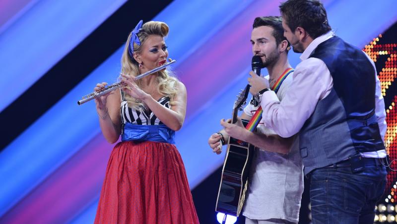 Delia, jurata "X Factor", a oferit un show de excepţie, alături de un concurent
