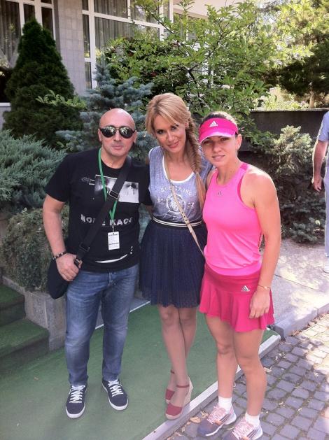 Vedeta de la Antena Stars, Irina Cordoneanu, a susţinut-o  pe Simona Halep în finala  BRD  Bucharest Open