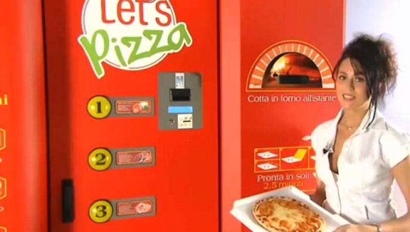 Veste bună pentru pofticioşi! A fost lansat automatul de PIZZA!