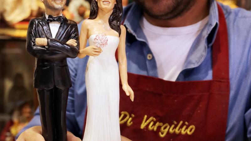 Așa vor arăta figurinele de pe tortul de la nunta lui George Clooney și Amal Alamuddin!