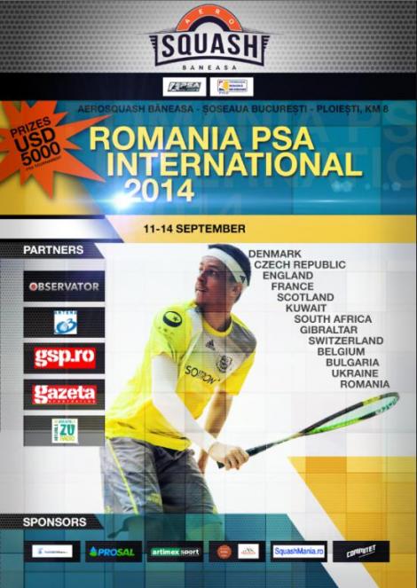 Cele mai importante competiții de squash din România, în septembrie, la București
