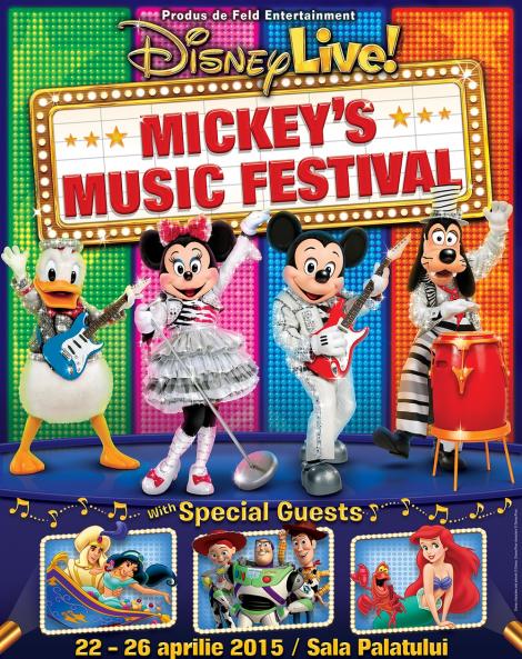 Noua mega-producție, Disney Live! Mickey’s Music Festival, vine la București!