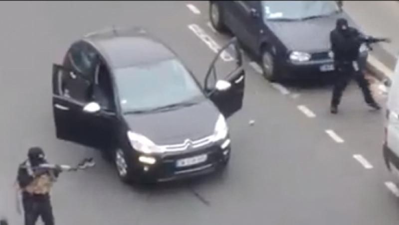 Paris, 12 morți. Poliția franceză a publicat fotografiile atacatorilor redacției Charlie Hebdo