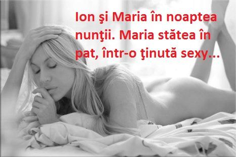 Bancul zilei! Ion și Maria în noaptea nunții. Maria stătea în pat, într-o ținută extrem de sexy...