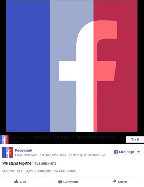 Facebook, criticată pentru că a activat funcția "Safety Check" doar după atentatele de la Paris