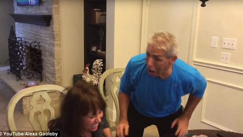 VIDEO: Surpriză de proporţii pentru un bărbat! A aflat că va deveni bunic într-un mod absolut spectaculos, iar reacţia lui, a făcut înconjurul lumii